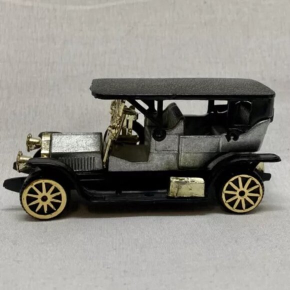 Vauxhall Die-cast Classic Car #S8032 Grey Model Gold Wheels Hong Kong Vintage - Picture 9 of 12